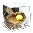 thumbnail image 2 of Better Display Cases Acrylic Versatile Display Case - Medium Square Box with Mirror Case, Gold Risers and Mirror Base 11" x 11" x 11" (A001/V01), 2 of 3