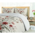thumbnail image 5 of Ambesonne Minimal Flowers Duvet Cover Set, Wildflowers Meadow, Queen, Blush Ivory Sage Green, 5 of 6