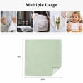 thumbnail image 4 of Sage Green Striped Cloth Napkins, Modern Simple Farmhouse Beige Washable and Reusable Dinner Napkins Set of 6, Table Napkin for Kitchen Party Birthday Wedding Hotel Housewarming 20"x20", 4 of 8