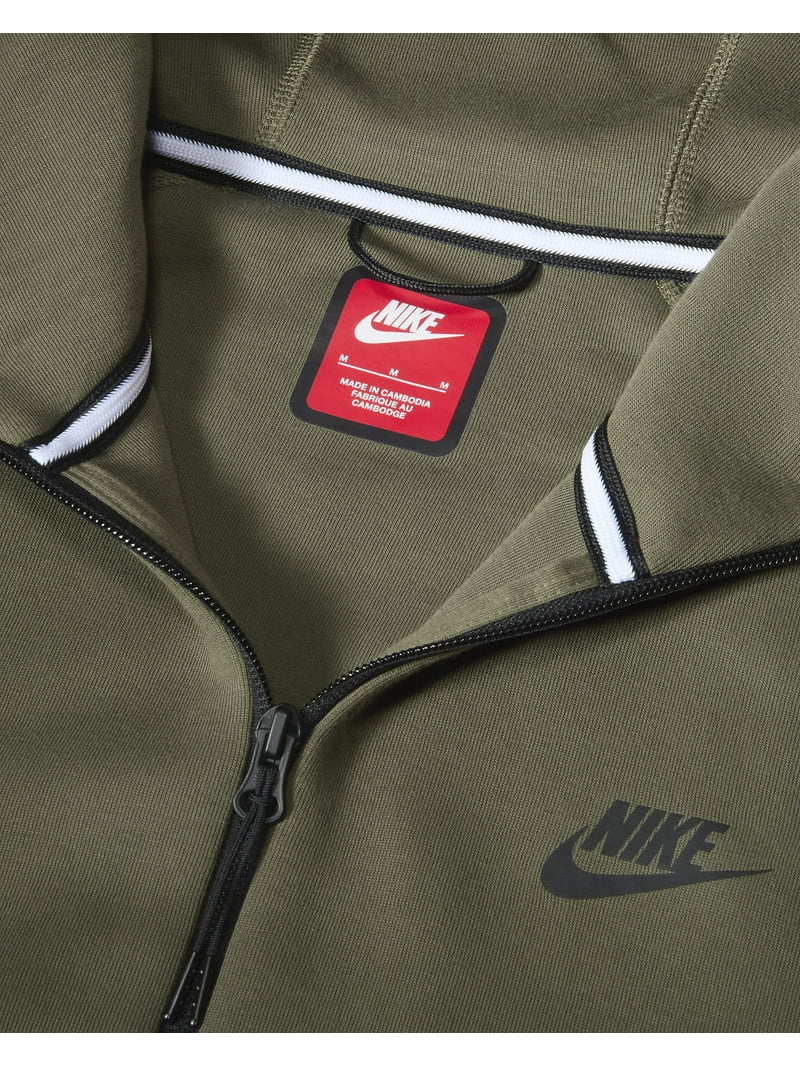 Men's Nike Sportswear Tech Fleece Olive/Mdm Olive Windrunner FZ