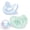 Blue/Green, variant on Chicco PhysioForma® One-Piece Silicone Pacifier, 0-6 Months, 2pk - Soft Pink