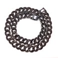 thumbnail image 5 of Joyería de personalidad de hip hop, collar de moda de hip hop europeo y americano, collar de cadena de clavícula de diamante negro estilo ins para hombres, 5 of 5