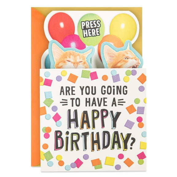 Hallmark Funny Musical Pop-Up Birthday Card (Singing Cats)