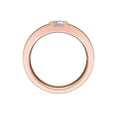 thumbnail image 2 of 1.00 Ct Brilliant Emerald Cut Natural Diamond Elegant Solitaire Wedding Ring for her Solid 14K Rose Gold Size 6, 2 of 6