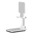 thumbnail image 1 of Graflsoa Adjustable Foldable Phone Stand for Tablets & Mobiles, 0-72° Angle, Anti-Slip Silicone Base, T4 Model in White/Black, Portable & Lightweight Design, 1 of 7