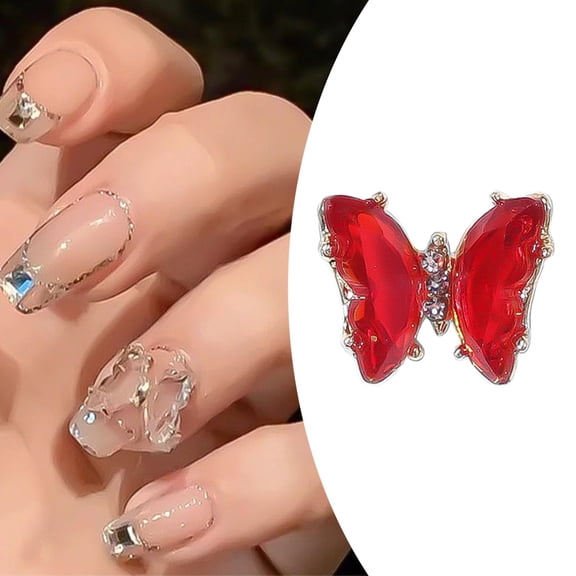 Nail Accessories 10 3D Nail Charms Rhinestones Glass AB Art Metal Gems Glitter for Stunning Nail Designs