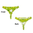 thumbnail image 3 of Balery Green Apple Tangas de Algodón para Mujer con Estampado – Ropa Interior Sexy, Transpirable, G-string-X-Large, 3 of 6