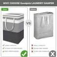thumbnail image 7 of Yuphony 3Pack Laundry Basket Set Freestanding Waterproof Laundry Hamper 75L Collapsible Tall Clothes Hamper with Easy Carry Handles, 7 of 7