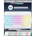 thumbnail image 2 of Funda con teclado para tableta XCHYTECHER Universal de 9,7 a 11 pulgadas, rosa, 2 of 6