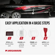 Megaware ذاتية اللصق DIY Keel Guard - تطيل حياة قاربك - 5 بوصات واسعة (أسود)
