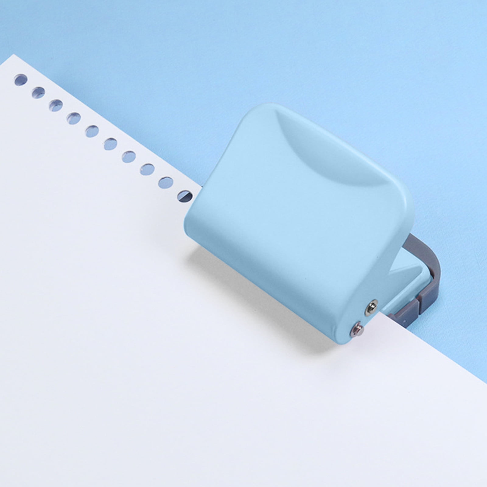 Specollect Clearance 4Pcs 6 Hole Punch, Loose Leaf Paper Puncher for A4/A5/B5 Size, Portable Handheld Metal Circle Punch Paper Puncher