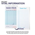 thumbnail image 3 of Stock Your Home Guest Check Books for Servers, Blue, 5 Pack, 3 of 7