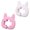 Pink white, variant on YongCo Adjustable puss-Ear Silicone Utensil Holder nonflammable Spoon Rest skid Clip For Kitchen Pots & Pans