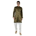 thumbnail image 5 of Sonakshi Fashion Men's Kurta Jacquard Indian Traditional  Brocade Wedding Party Wear Apparel, Kurta Only, 5 of 7