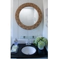 thumbnail image 2 of Kouboo Round Chequered Wall Mirror, Decorative Transitional Mirror for Wall, Hanging Vanity Mirror for Bedroom, Living Room, 2 of 5