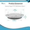 thumbnail image 6 of MARINE CITY 4-Inch Inspection Deck Plate with Rubber O-Ring, 316 Stainless Steel  Durable, Watertight, and Easy Installation for Boats & Yachts, 6 of 8