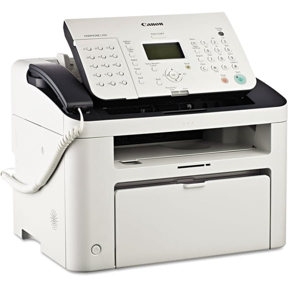 FAXPHONE L100 - Monochrome Laser Fax with Copier, 30 Sheet Auto Document Feeder, 1 Year Limited Warranty, 19 PPM, White