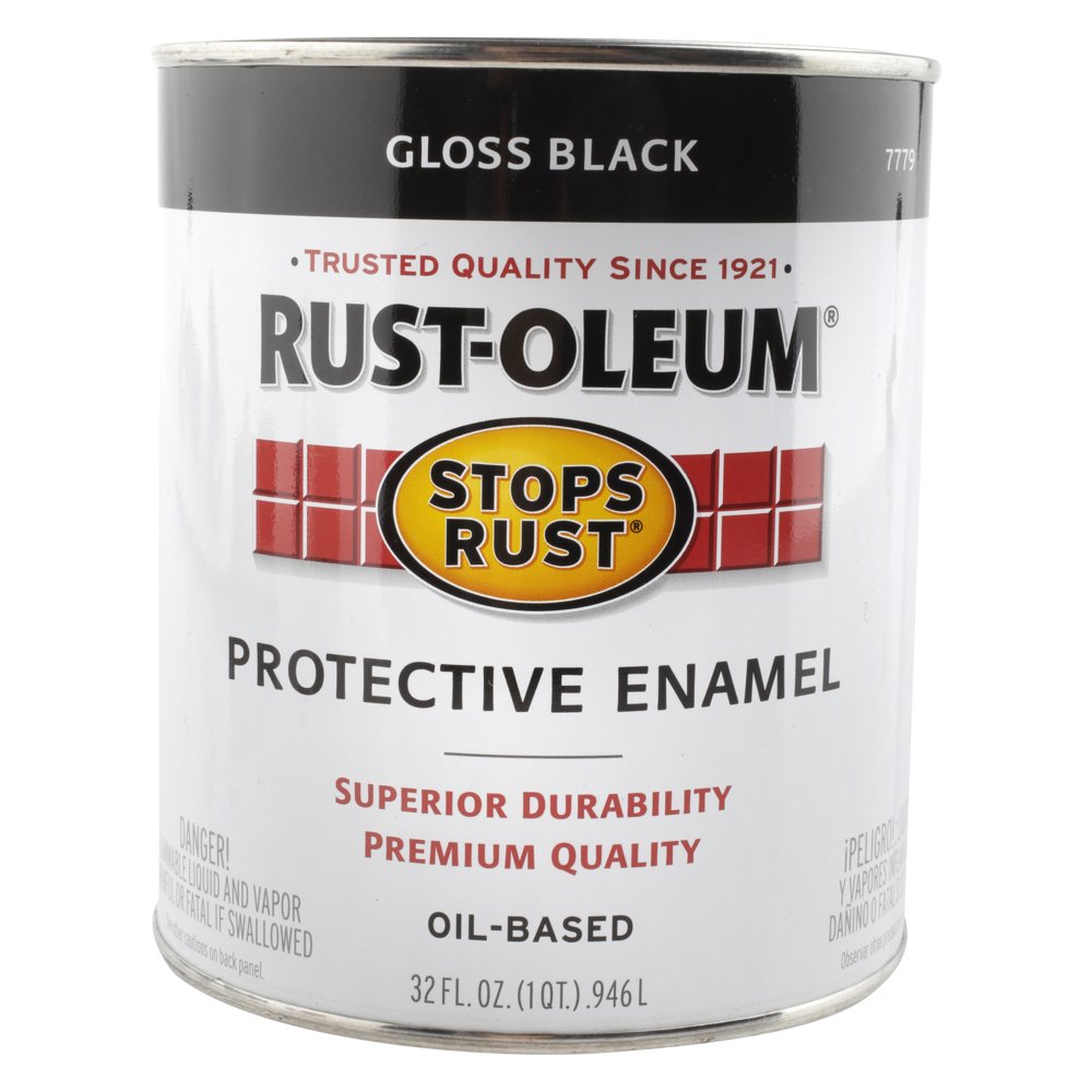 Rust Oleum Protective Enamel Gloss Black 32 fl oz