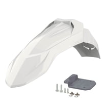 Polisport Supermoto (SM) Motocross (MX) UFX Front Fender - Universal Fit for all Full Size Dirt Bikes - White