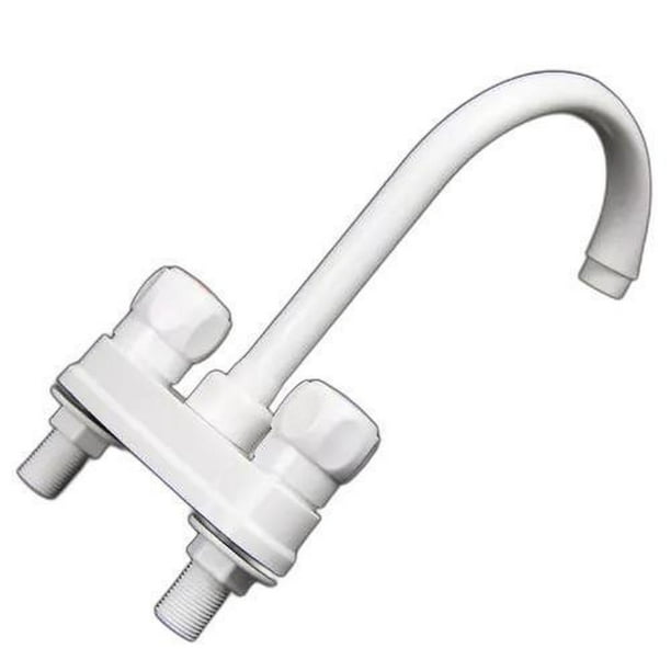 Grifo Mezcladora Llave Lavabo Baño Aquaway AW-44 Blanco Aquaway AW-44