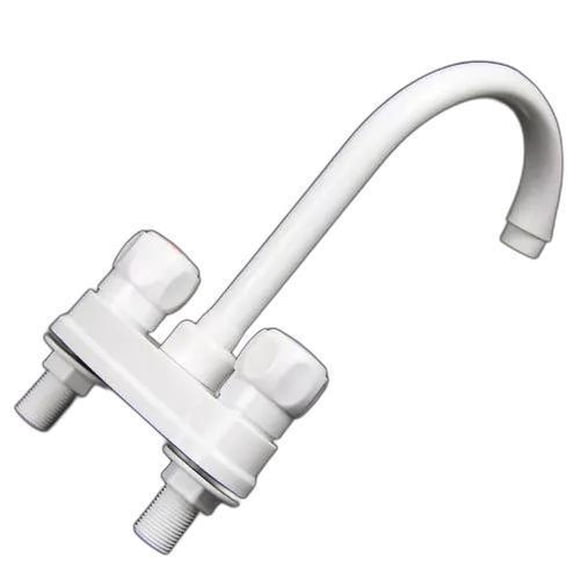 Grifo Mezcladora Llave Lavabo Baño Aquaway AW-44 Blanco Aquaway AW-44