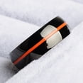 thumbnail image 3 of Mens Firefighter Ring Thin Blue Line Stainless Steel Wedding Band Unisex Durable Commemorative Jewelry For All, 3 of 5