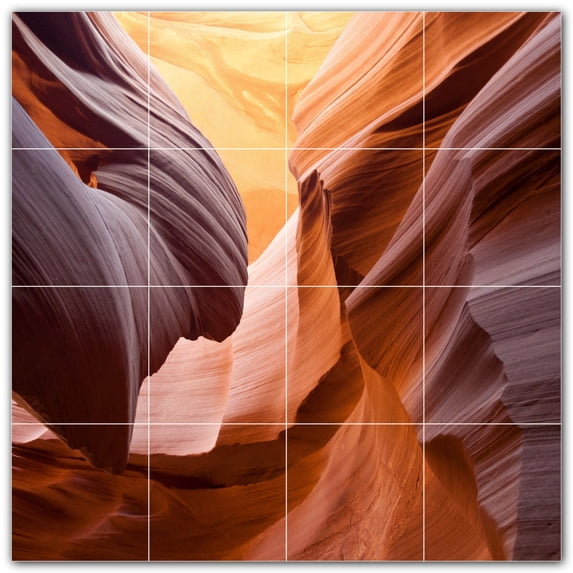 Picture-Tiles.com: Desert Ceramic Tile Wall Mural WAL500487-44M. 24"W x 24"H using (16) 6" x 6" Ceramic Tiles-Satin Finish