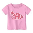 thumbnail image 3 of Hienoo Toddler Girls Graphic T Shirt Short Sleeve Crew Neck Tshirt Casual Loose T-Shirt, 3 of 3