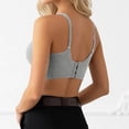thumbnail image 5 of Elara Women’s Seamless Lifting Push Up Bra Latex Cup Soft Gel Breathable Brushed Camellia Grey L, 5 of 5