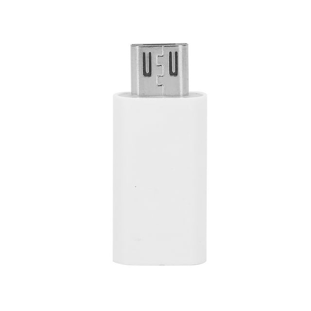 Adaptateur de Transfert Femelle TypeC vers Mâle Micro USB Convertisseur Charge Rapide (Blanc)