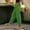 Green, variant on Waffle Knit Harem Pants for Women Side Slit High Waisted Wide Leg Trousers Fasion Baggy Jogger Pants with Pockets