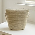 thumbnail image 3 of Bolsa cruzados de verano Elegante de paja de playa tejido hecho a mano para el trabajo (marfil) Ndcxsfigh Para Estrenar, 3 of 9
