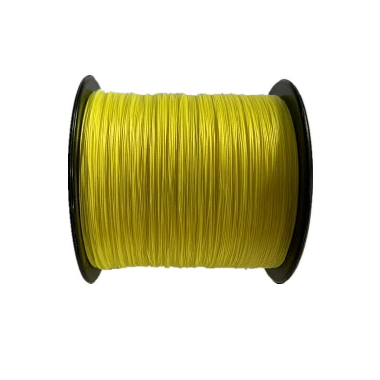 Mounchain Braided Fishing Line 328yds 8 Strands Abrasion Resistant 100% PE  Sensitive Strong Fishing Line 40lb, Yellow