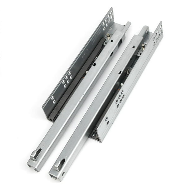 2x Cajón Riestas deslizantes Cajones Diapositivos Cajones de hardware Runner debajo de los de la piel de montaje para baño 2xl