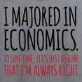 thumbnail image 3 of CafePress - Majored In Economics Zip Hoodie - Zip Hoodie, Classic Hooded Sweatshirt with Metal Zipper, 3 of 4
