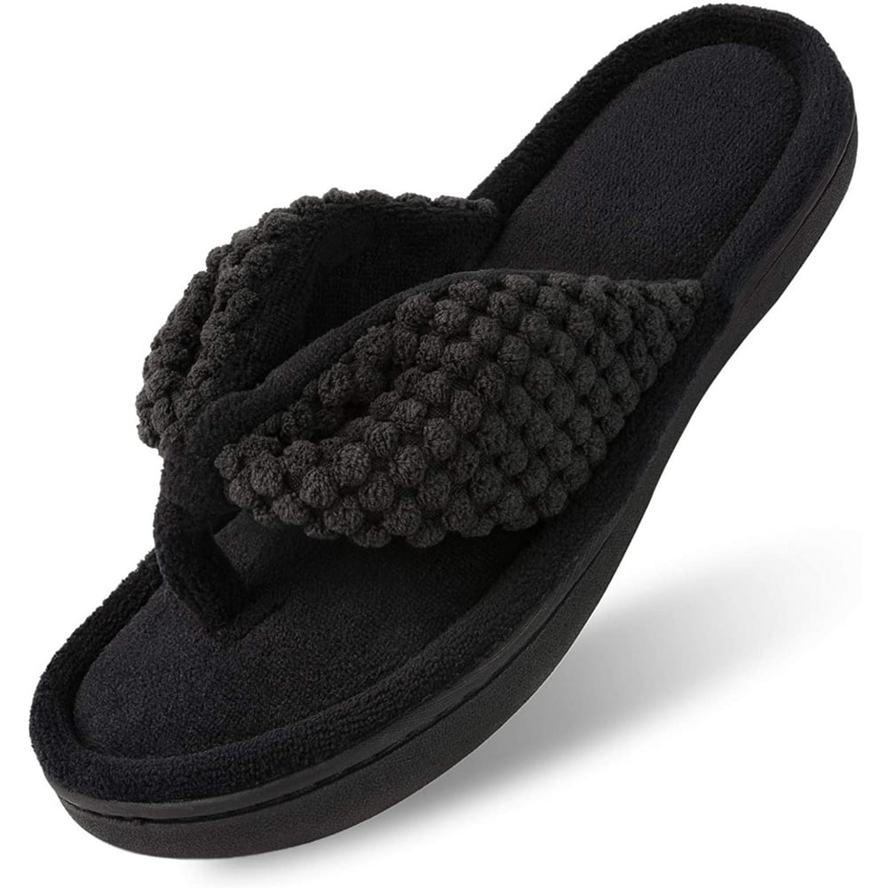 ULTRAIDEAS Women's Memory Foam Open Toe Slide Slippers with