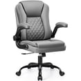 thumbnail image 6 of COOLHUT Office Executive Chair High Back Adjustable Managerial Home Desk Chair, Office Computer Chair with Lumber Support, Swivel PU Leather Chair for Home Office, Gray, 6 of 8