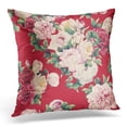 thumbnail image 1 of EREHome Colorful Abstract Floral Pattern with Roses Watercolor Green Accent Pillow Case Pillow Cover 20x20 inch, 1 of 1