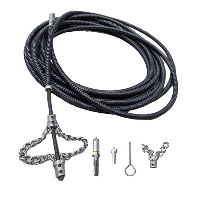 Limpiador de cables de serpiente de drenaje, repuesto para taladro eléctrico, desatascador de tuberías, serpiente para bañera, cocina, baño, inodoro. 700 centímetros