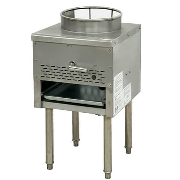 18 in. Commercial Wok Range 95,000 BTU Restaurant Kitchen Single Gas Jet Burner Chinese Wok Range NSF ETL