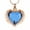 Rose/Blue, variant on Simple Stone Heart Urn Pendant Cremation Jewelry for Ashes Keepsake Memory Necklace Memorial Jewelry