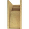 thumbnail image 4 of 9"W x 18"D x 18"H Classic Viola Rough Cedar Woodgrain TimberThane Corbel, Primed Tan, 4 of 6