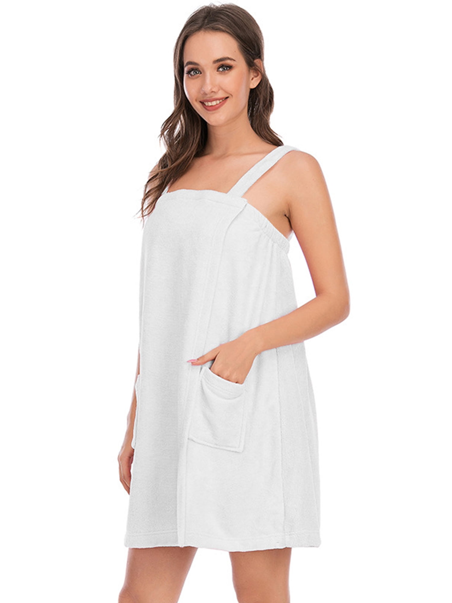 Femme Wrap SERVIETTE avec serviettes éponges Douche Sauna Spa Cover Up Robe Serviettes 