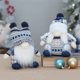 thumbnail image 5 of Muñecos de nieve navideños grandes, muñecos de nieve retráctiles de oso azul, gnomos, muñecos de nieve, adornos navideños, regalos de Navidad de Año Nuevo 2024, 5 of 5
