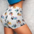 thumbnail image 4 of Logiee Panda And Rainbow Print Women's Biker Shorts,Workout Gym Shorts,Scrunch Shorts,Tummy Control Hidden Scrunch Running Yoga Shorts-Medium, 4 of 8