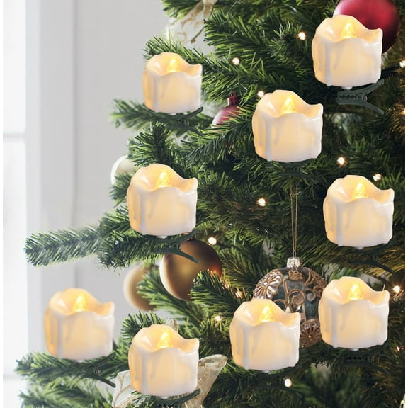 9Pcs LED Candle Light Decorations With Clips, LED Wick Clips For Candle Decor and Home Lighting