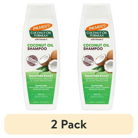 (2 pack) Palmer's Coconut Oil Formula Moisture Boost Conditioning Shampoo, 13.5 fl. oz.