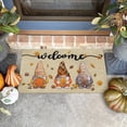 thumbnail image 6 of Fall Welcome Door Mat Thanksgiving Day Pumpkin Autumn Decorative Doormat Gnome Mat for Front Door Outdoor Entrance, Non Slip Rubber Mat 17" x 30", 6 of 6