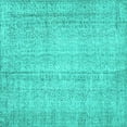 thumbnail image 1 of Ahgly Company Indoor Square Persian Turquoise Blue Traditional Area Rugs, 6' Square, 1 of 4