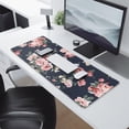 thumbnail image 2 of Long Mouse Pads for Desk,Pioneer Flower Floral Print Pattern Desk Mats on Top Of Desks, Desk Mouse Pad Extra Large with 3mm Non-Slip Base and Stitched Edge for Gaming,Office,Work,Home 31.5"x11.8", 2 of 6